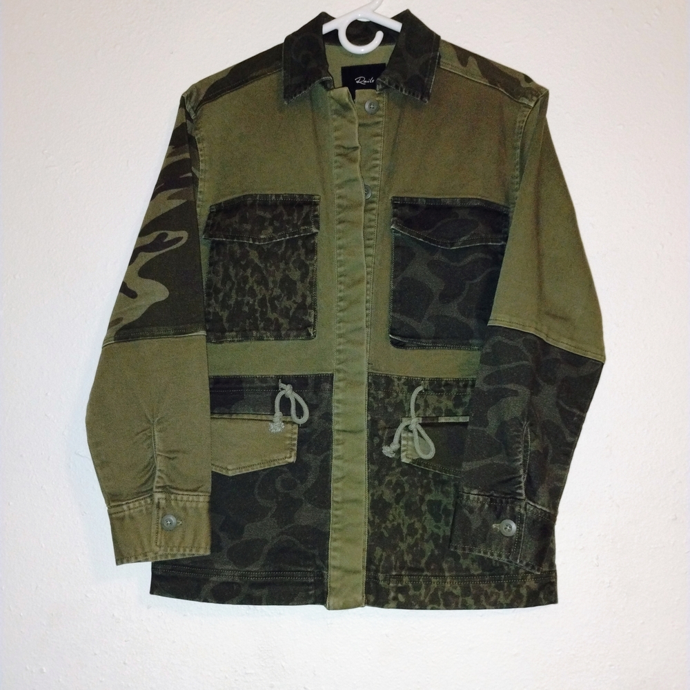 XS Rails Green Patchwork CAMO Field Jacket